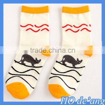 Hogift socks wholesale new winter socks Korea cute cat lady pure cotton women socks