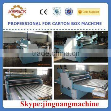 Semi-automatic Manual double side paperboard lamination machine