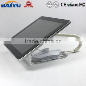 Elegant! Crystal tablet PC stand with alarm and charging function!