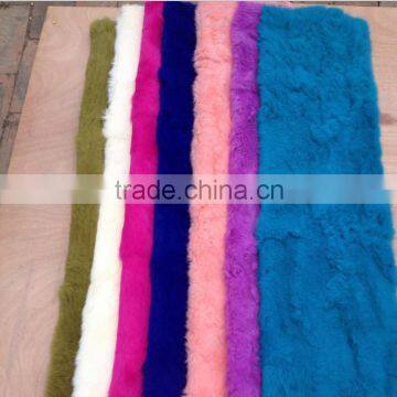 factory directly supplied domestic rabbit fur plate in size