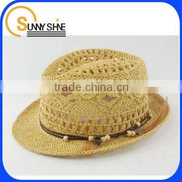 Sunny Shine straw boater hat straw hat decoration cowboy hat