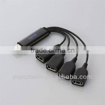 True High-Speed USB 2.0 4-Port Hub Splitter Cable Adapter for Laptop PC