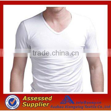 2014 new cheap comfortable cotton blank white T-shirt