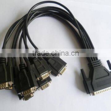 Advantech 8 port RS-232 cable assembly DB-62 to 8 DB-9, 1 meter long