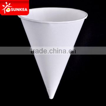 White cone paper cups for factory staff