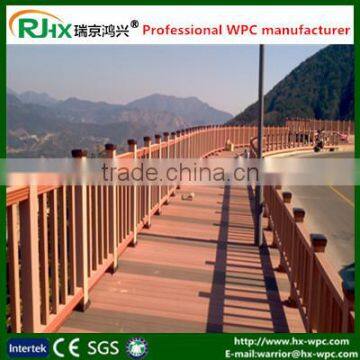 wood plastic composite deck materials for bathroom construction and outdoor garden gates and bridges