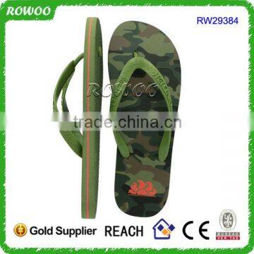 Comfortable Men's Camouflage Sole Flip Top Slippers