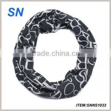 Fashion trendy hot sell english letters infinity graphic scarf