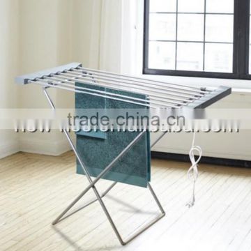 Electric Heated Folding Clothes Towel Airer Dryer Warmer Rail