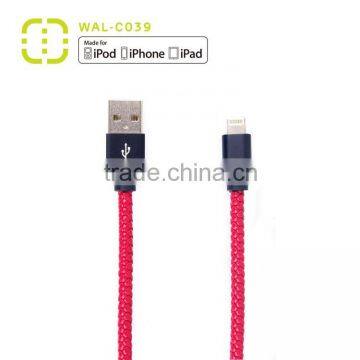 Walnut MFI certified cable for iphone 5 6 6plus