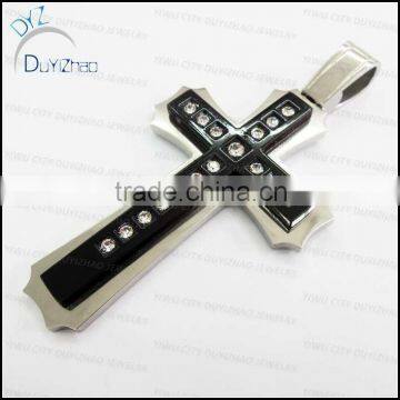 large mens double cross pendant