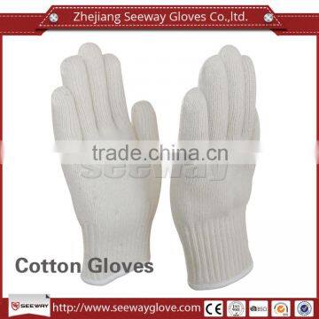 Seeway 2 Layers White Cotton Knitted Kitchen Microwave Oven Heat Insulation Gloves for Hot Objects Scald Prevention