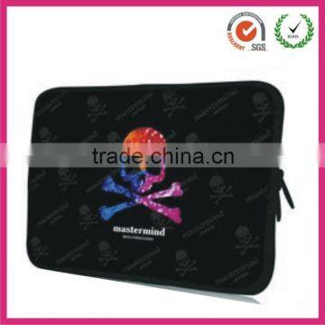 Bizarre crossbones neoprene laptop computer bags for yong(factory)