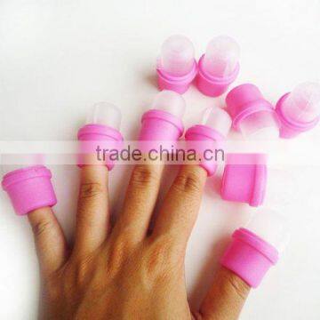 10pcs/set Wearable Nail Soakers Polish Remover Acrylic Tip Set Resuable Nail Tools Free Shipping