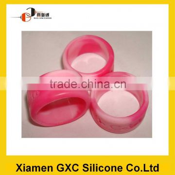 Fashion design silicone rubber finger ring