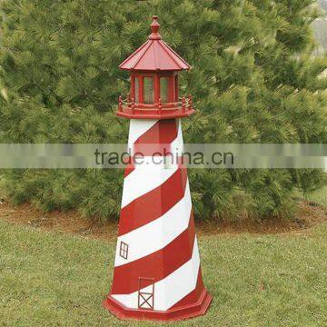 Garden Mini Solar Resin Lighthouse decorations