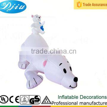 DJ-XT-85 Christmas Inflatable Polar Bear family Cub Yard Garden Art Decoration