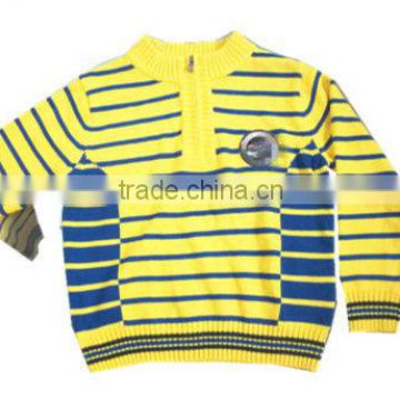 children boys stripe pullover zipped sweater outfit