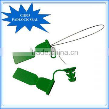CH503 single use plastic padlock seal for cash bags
