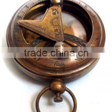 Brass Pendant Sundial compass -NAUTICAL ANTIQUE MARITIME COMPASS 13284