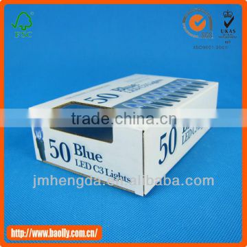 white packaging paper box design with window