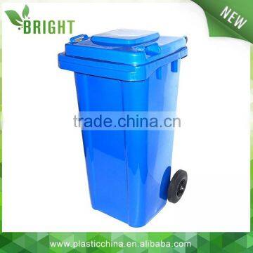 Outdoor large industrial garbage container with wheels