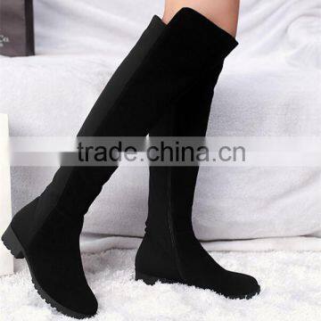 Handmade fashion long ladies white boots