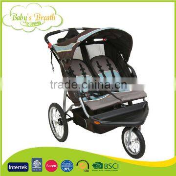 BS-56A 5 Point Safety Belt Luxury Baby Pram Stroller China, Double Baby Jogger Made in China photo-5