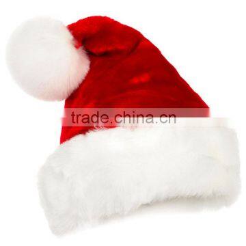 Woollen Plush Santa Hat High Quality Christmas Decorating Christmas Hat