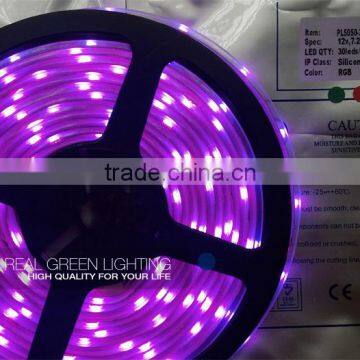 CE & RoHS Approved! Purple 5050 SMD 24V Waterproof LED Strip Lights