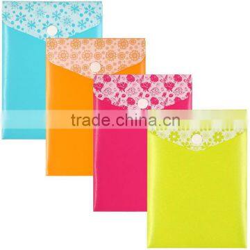 Comix Stationeri Offic Fashion Snap Fastener Bag A4 File Pocket File Folders photo-2