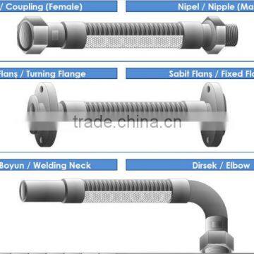 Flexible Metallic Hose With A-Stub With 45 Degree Radius Elbows Fitting photo-2