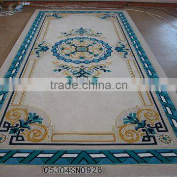 Fireproof woolen handmade carpet for hotel lobby and hall                        
                                                Quality Choice