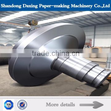 Forged steel shaft head, roll shaft ,drive shaft with large diameter used in roll for paper machine