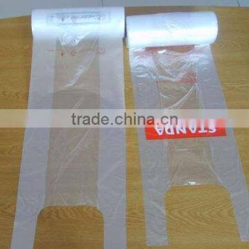 Alibaba china factory PE t-shirt plastic bag