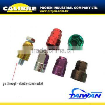 CALIBRE 7pc 3/8 Dr Double Sized Go Through Socket Set