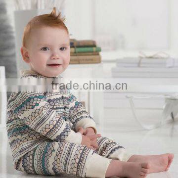 DB1590 dave bella 2014 autumn winter infant clothes baby one-piece baby sleeping wear baby winter romper bosysuit