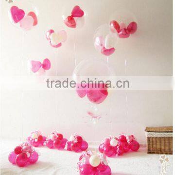 36'' 28g transparent oval latex balloon for party supplies