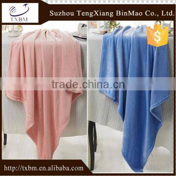 100% polyester coral fleece conditioner blanket