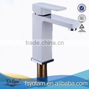 YL8140102 White Single hole hot and cold basin mixer(faucet)