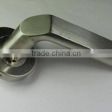 stainless steel door handle(handle on rosette,door lock,lever handle)