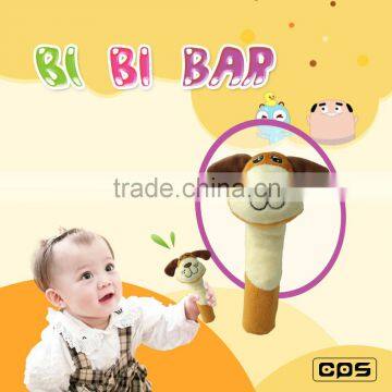 Funny soft plush baby toy with bb sound