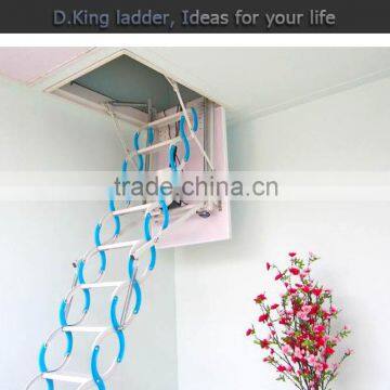 aluminium telescopic folding step folding ladder loft ladder