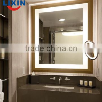 LED bath mirror united with make up mirror ,compact mirror with led light