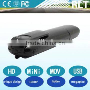 portable H.264 HD 1080P 10Megapixel hidden mini camera and voice recording pen with recharging lithium battery up to 64G storage