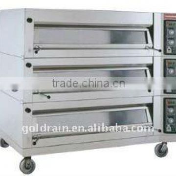 used bakery equipment 3 layers 9 trays electric deck oven