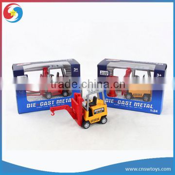 cute die cast model car Forklifts and cranes toy