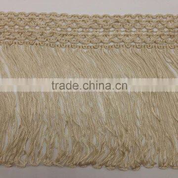 top quality fashion lampshade showgirl costume trim 100% rayon chainette fringe