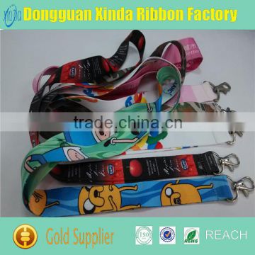 Wholesale polyester customized sublimation neck lanyard