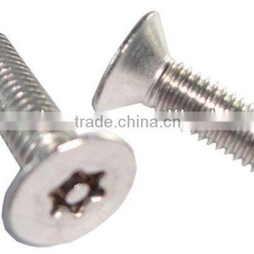 Countersunk head Stainless steel Security Screw